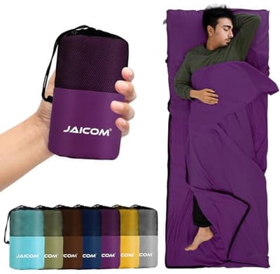 Ultralichte en compacte slaapzak 220 x 90 cm voor kamperen en reizen