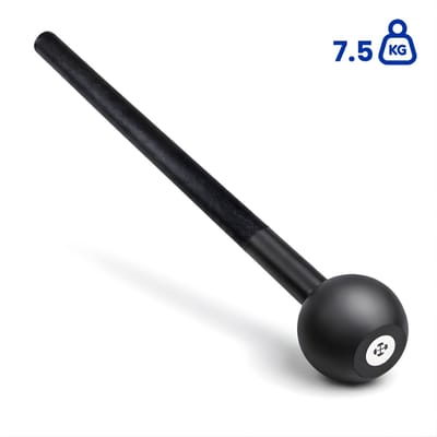 PH Fitness Macebell – 7.5 kg – Professionele Mace Bell voor Functionele Krachttraining, Core & Schouder Stabiliteit – Massief Staal met Knurled Grip – Home & Gym Training