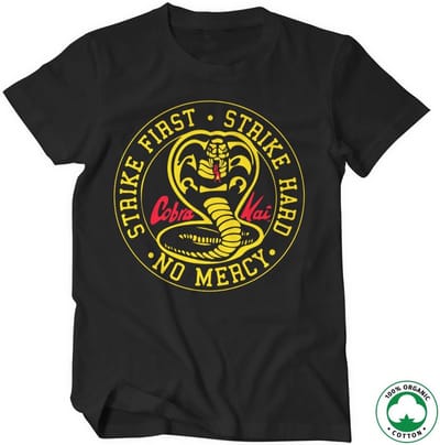 Cobra Kai Round Patch biologisch T-shirt zwart