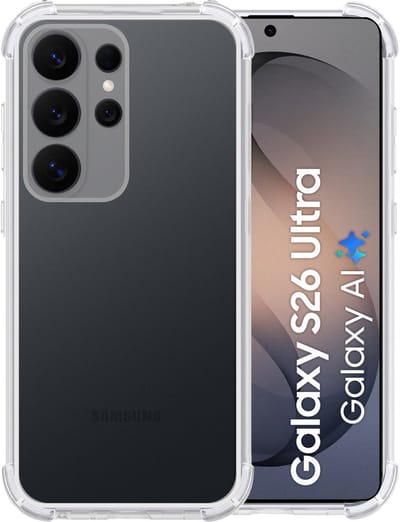 Hoesje geschikt voor Samsung Galaxy S26 Ultra - Anti Shock siliconen Backcover - Arara Hoesje - transparant