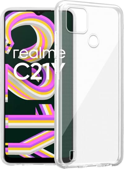 Cadorabo Hoesje geschikt voor Realme C21Y / C25Y in VOLLEDIG TRANSPARANT - Beschermhoes gemaakt van flexibel TPU Silicone Case Cover