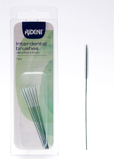 Rident Interdentale Borstel 2,5 mm - Rager - (4 x 7 stuks)