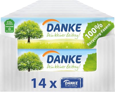 Milieuvriendelijke 4-laags papieren zakdoeken - 210 pakjes van 14 stuks, dermatologisch getest, 100% gerecycled papier