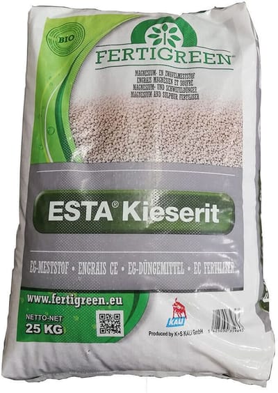 Fertigreen meststof - kieseriet - 25kg - Bron van magnesium - Zorgt voor een groene kleur - Luchtige grond