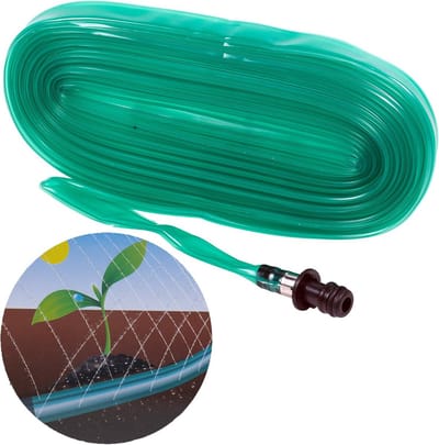 Tuinslang Set - Watergeefslang - Planten Water Geven - Geperforeerde Slang - 2x 7.5m - Zwart