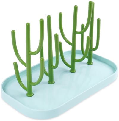 Rekken Voor Babyflessendrogers, Droogrek Voor Flessen Met Verwijderbare Steunen, Veilige Flessendroger Van PP-materiaal, BPA-vrije Flessenafvoer, Ruimtebesparend Flessenrek (Groente)