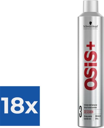 Schwarzkopf Professional OSiS+ Session Hairspray - Haarlak - 500 ml - Voordeelverpakking 18 stuks