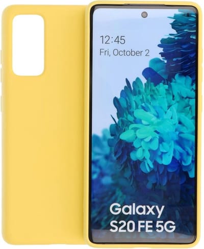 Hoesje Geschikt voor de Samsung Galaxy S20 FE - Fashion Color Backcover Telefoonhoesje - Geel