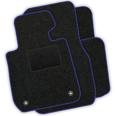 Velour Car Mat Set - Car Mats Fitting: Honda CRX II 1987-1992 Black Trim