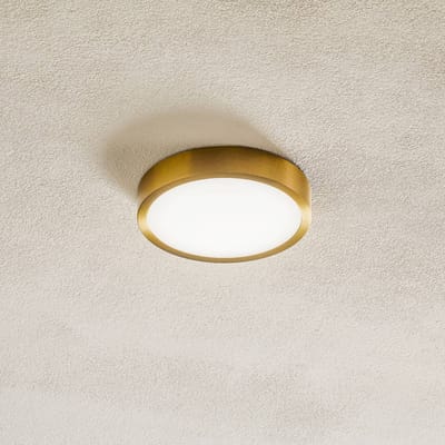 ORION Bully LED plafondlamp met patinalook, Ø 14 cm