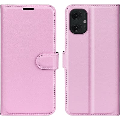 Mocaa Motorola Moto G55 5G Slim-Fit Bookcase Roze