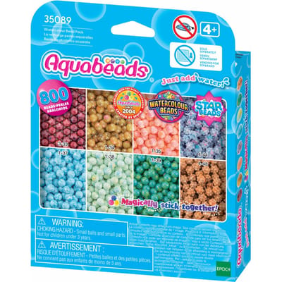 navulling Aquabeads Multikleuren parel mix- meerdere kleuren in 1 parel - watercolourbeads- 800 PARELS