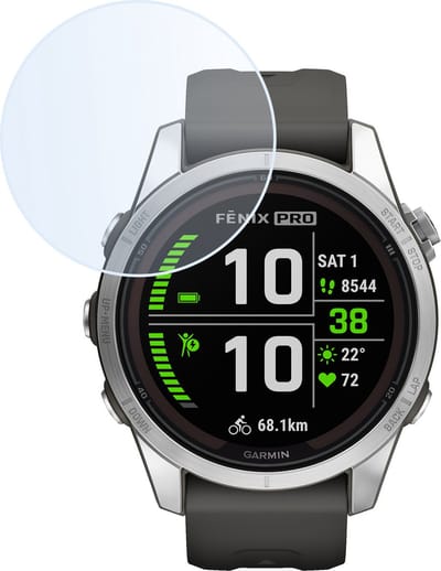 Screenprotector Geschikt voor Garmin Fenix 7S Pro - Extra Sterk - Tempered Glass - Gehard Glas - Beschermglas Screen Cover - Bescherm Protector voor Smartwatch