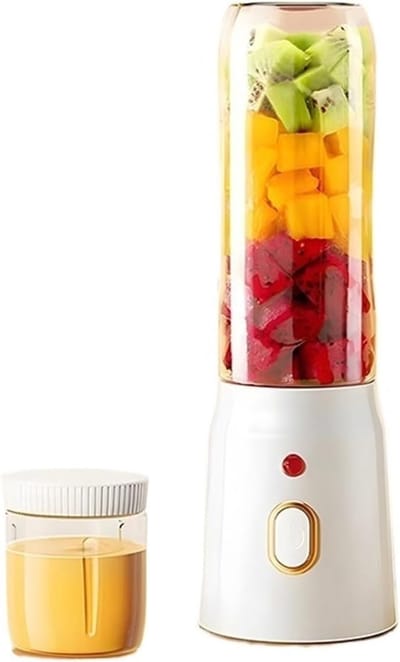 Sapcentrifuge - Sapcentrifuges groenten en fruit - Draagbare draadloze sapcentrifuge - USB oplaadbare sapcentrifuge - Mini fruitblender - Maakt smoothies en mixdranken - Geschikt voor thuis, op kantoor en op reis - 18 x 9 cm