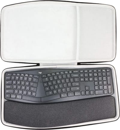 Hard reis-beschermhoes etui tas voor Logitech Ergo K860 draadloos ergonomisch toetsenbord (alleen hoes)