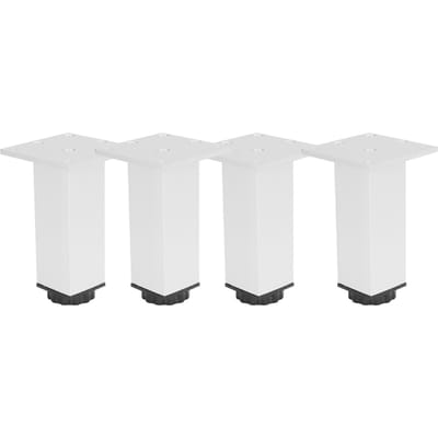 4 Pièces Pied de Canapé Alliage d'Aluminium Carré Réglable Pied d'Armoire Quincaillerie d'Ameublement 120mm