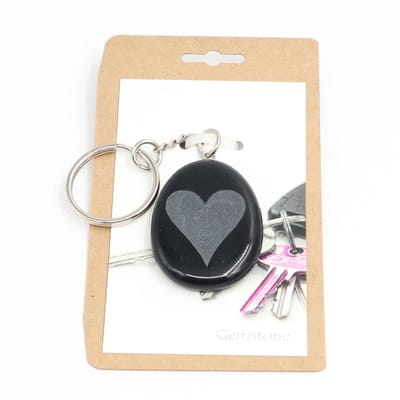 Keychain Hart zwart