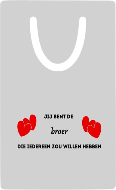 Hacebo® - jij bent de broer die iedereen zou willen hebben metalen boekenlegger - Broer - geweldige broer - liefste broer - verjaardag - cadeau - kado - bedankje - geschenk Bladwijzer boekenleggers - 7.6 cm x 5cm