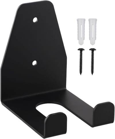 Verticale Barbell Houder - Wandmontage Rek - Gym Opslag - Ruimtebesparend Ontwerp - 13x13x10 cm - Zwart