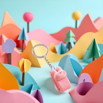 Mini Nietmachine - Draagbare Nietmachine - Papier Snel Bevestigen - Roze Cartoon Ontwerp - 25x25 mm - Roze