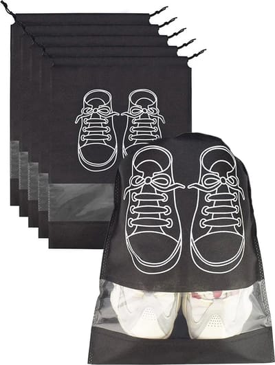 Consumerce® Universele Schoenenzakken – Small – Zwart – Schoenenzak – Schoenenbak – Schoenen Zak Opbergzak – Opslag & Opbergen – Opbergzakken – Schoenentassen - Opbergtas