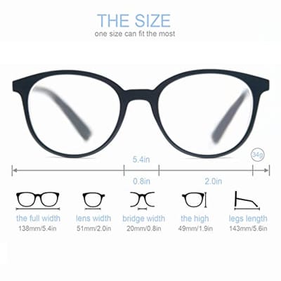 Leesbril 4-Pack voor Mannen en Vrouwen - Rond Frame met Comfort Spring Scharnieren - Zwart, Bruin, Schildpad, Geel