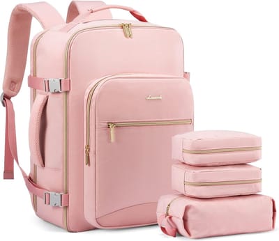 Rugzak, handbagage, vliegtuig, 40 liter, reisrugzak voor dames, reisrugzak, weekender voor 17 inch laptop, waterdichte reistas, wandelrugzak voor reizen, zaken, zakenreizen