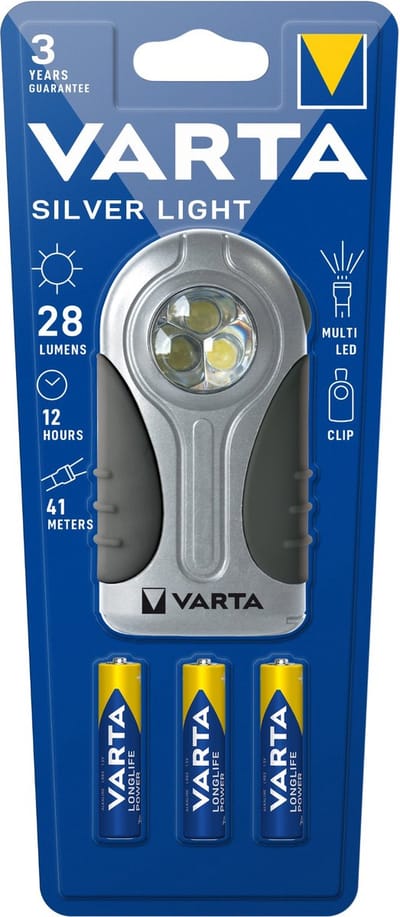 Varta Silver Light LED Zaklamp - 28Lm
