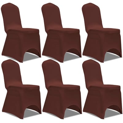 vidaXL - Stoelhoes - stretch - 6 - st - bruin