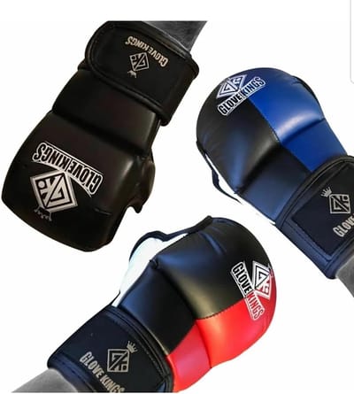 MMA Handschoenen - Grappling Fight Handschoenen - Sparren Training - Verbeterde Vingerflexibiliteit - Maat S - Blauw Zwart