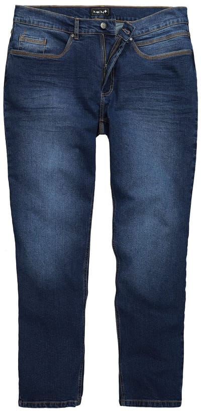 Men Plus - Heren - Jeans denim toelopende Loose Fit 5-pocket - Donkerblauw denim - Maat 52