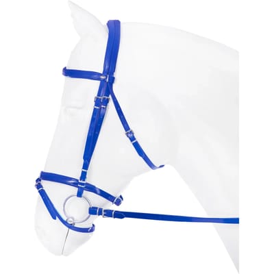 Horka Hoofdstel Pvc Flashy Middenblauw - Middenblauw - pony