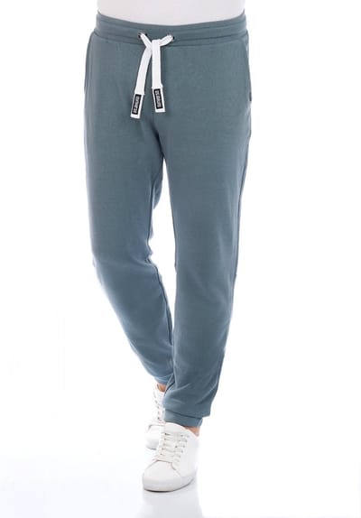 riverso Heren Joggingbroek RIVLino regular/straight Blauw S Volwassenen Sweatpants / Sweatbroek