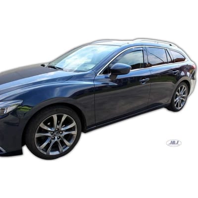 Déflecteurs d'air - J&J AUTOMOTIVE - Mazda 6 GJ - Fumé - Acrylique renforcé - Installation facile