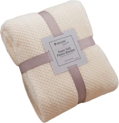 Malinsi® Fleece Deken - Wit - Dekentje - Plaid - 150 x 200 - Fleecedeken - Cadeau voor Man & Vrouw
