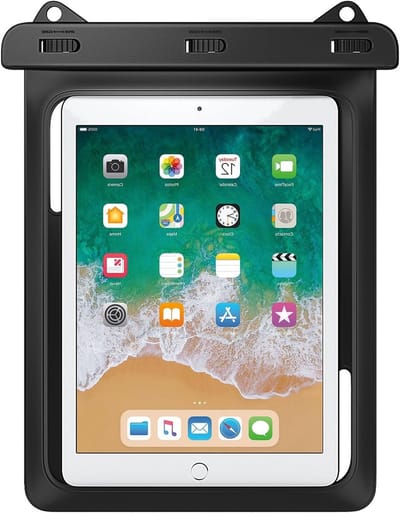 Waterdichte Tas voor Tablets en Smartphones, Geschikt voor iPad en Galaxy Tab Modellen, Zwart