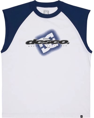 Dc Shoes Raglan Mouwloos T-shirt Wit 2XL Man