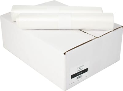 Transparante MDP Vuilniszakken 70x110 cm, 0.021 mm Dik - 250 Stuks (10 Rollen)