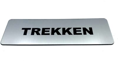 Deurbordje met tekst Trekken incl. 3M-tape plakstrip - Namengigant Deur Tekstbordje - Deur - incl. 3M-tape plakstrip - Bordje - RVS Look - 150 mm x 50 mm x 1,6 mm - 5 jaar Garantie