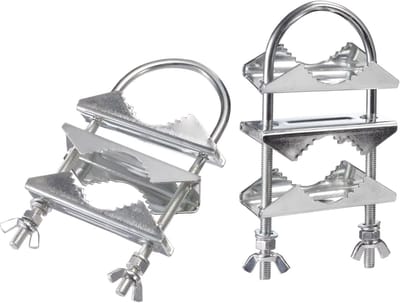 Antenne Mast Klem - Paal Montage Kit - Antenne Bevestigen - Zware Kwaliteit - 2 Set