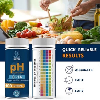 Universele pH Teststrips 100‑delig – pH 0‑14 Snelle Testkit voor Drinkwater, Aquariums, Zwembaden & Spa’s