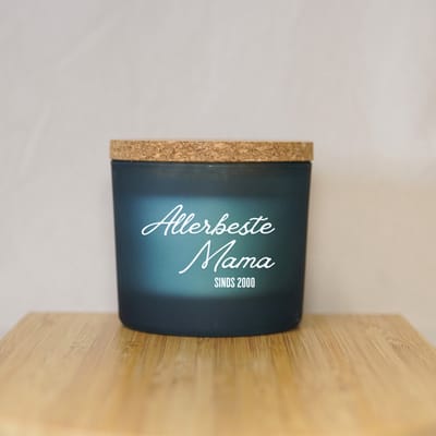 Gepersonaliseerd Cadeau voor Mama - Bolsius Geurkaars - Woody Wellness - Geurkaars in Glas - Moederdag - Moederdag Cadeautje - Moederdag Cadeau