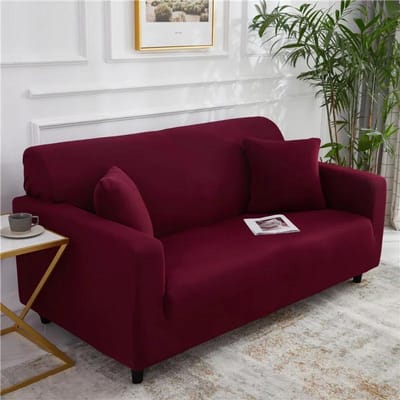 Stretch Effen Bankhoes Elastische Bankhoezen voor Woonkamer Funda Bank Verstelbare L-vorm Bankhoes Huis 1/2/3/4-zits 1-seater 90-140CM