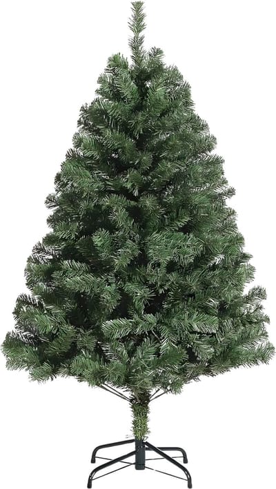 Kunstkerstboom - Voor thuis en kerstdecoratie - Dichte takken met LED-verlichting, pre-verlicht - Groen - 135cm-No LED Light