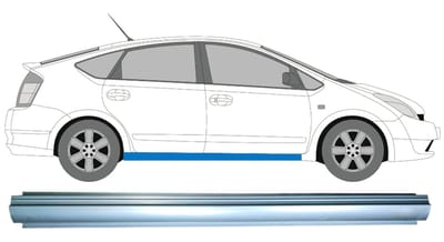 Reparatie dorpel voor Toyota Prius 2003-2009 / Links = Rechts (symmetrisch)