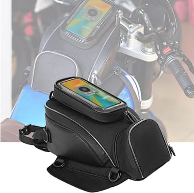 Motorfiets Tanktas - Magnetische Motortas - Motor Toertochten - Waterdicht en Weerbestendig - 1 kg - Zwart