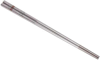 Dailygoods- Eetstokjes Hoogwaardig Roestvrij Staal - Herbruikbaar - Vaatwasserbestendig - Japan - Koreaans - Exquise Patroon - Roestvrijstalen Eetstokjes
