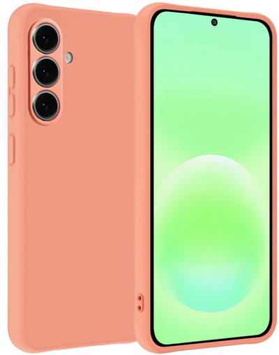 Hoesje Geschikt voor Samsung Galaxy A57 - Sterk & Shockproof - Hoes Cover - Siliconen Case - Perzik