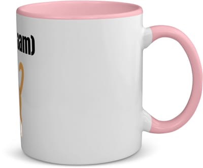 Akyol - kat met eigen naam koffiemok - theemok - roze - Katten - katten liefhebbers - iemand die houdt van katten - verjaardag - cadeau - kado - 350 ML inhoud