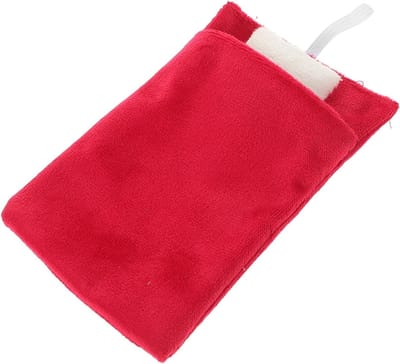Poppenslaapzak met Kussen - Miniatuur Slaapzak Poppenhuis - Poppen aankleden - Decoratief Ontwerp - 12 x 7.5 cm - Rood